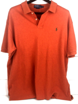 Polo Ralph Lauren Men&#39;s Shirt Orange Exclusive of Decoration XL Short Sleeve - £14.86 GBP
