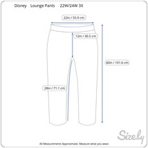 Disney Pajama Bottom Lounge pants stretch sz 3X 22W/24W Mickey Minnie Mo... - £15.56 GBP