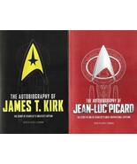 2 BOOKS: Autobiography of James T. Kirk plus Autobiography of Jean-Luc P... - $27.86 CAD