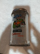 Vintage Daffy Duck Sugar Or Creamer Glass Pourer With Metal Top A1-15 - $19.80