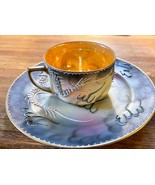 Vintage Japanese Dragonware  hand painted cup and saucer - £23.91 GBP
