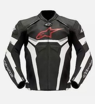Men&#39;s Dainese BLACK/RED Speed 4 Race Leather Jacket. MOTORCYCLE/MOTORBIKE Jacket - £207.67 GBP