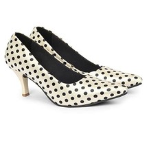 Womens Girls Stylish polka Pump Stiletto Heel footwear US Size 5-10 Mult... - £28.83 GBP