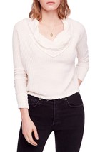 FREE PEOPLE Womens Top Wildcat Thermal Knitted Ivory White Size XS OB807862 - £43.85 GBP