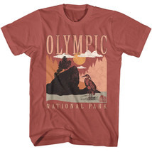 Olympic Sea Stack Heron Men&#39;s T Shirt Washington Peninsula Hoh Rain Forest - £20.38 GBP+