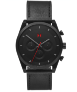  MVMT Element Chrono 44mm Ember Black Leather Men&#39;s Watch  - £108.85 GBP