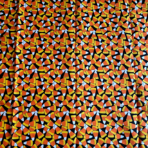 Candy Corn Cotton Fabric 27&quot; x 44&quot; Spring Creative Products New Autumn Halloween - £5.61 GBP