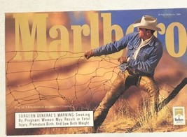 1999 Marlboro Lights Cigarettes  Vintage Print Ad Cowboy pa11 - £6.38 GBP