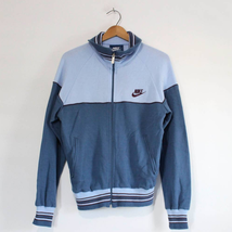 Vintage Nike Swoosh Zip Track Jacket Warm Up Small - £43.90 GBP