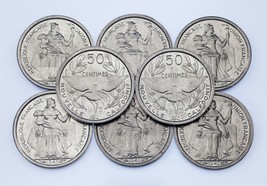 1949 Neu - 50 Centimes Münze Menge (8 Münzen) Alle IN Bu Zustand! Km #1 - €52,79 EUR