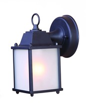 Matte Black Hanging Frosted Glass Lantern Wall Light - $114.65 CAD