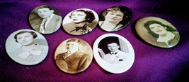 Celluloid Pocket Mirror Collection Lot of 7 image 3