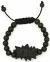 Pow Armband Neu Natürlich Gut Holz Stil Verstellbarer Makramee Mit 10mm ... - $10.80