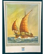 HOME LINES vintage S.S. Homeland Luncheon/Dinner Menu August 22, 1951 - $13.56 CAD