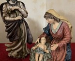 Beautiful Grandeur Noel O’well Mary Joseph Jesus Christmas Nativity Figu... - $59.35