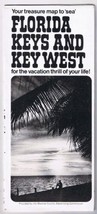 Travel Brochure Your Treasure Map The Florida Keys &amp; Key West II - $4.94