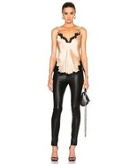 Helmut Lang $345 Lace Trim Silk Cami Slip Tank Top Sandstorm XS - $125.00