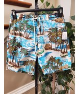 Cremieux Men&#39;s Multicolor Cotton Pull On Drawstring Swimwear Shorts Size... - $61.54 CAD