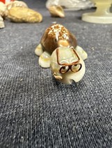 Handcrafted  Art-Marble Mini Turtle Figurine With Glasses 2.5 “ Long - £3.95 GBP