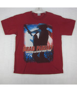 Brad Paisley Concert T-Shirt &quot;American Saturday Night Tour&quot; (L) Red Cotton - $26.51