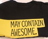 New Egg Tee Shirt Black M May Contain Awesome DW1 - £3.94 GBP