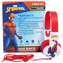 Marvel Spiderman Kid Safe Headphones (HP-0062-SPIDERM) image 3