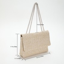 Straw Bag Summer Beach  Bags for Women 2023 Raffia  Designer Handbag Ladies Rope - £50.70 GBP