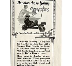 Samson Kar Rowing Car 1933 Advertisement Christmas Gift Row Buggy DWKK12 - $13.84 CAD