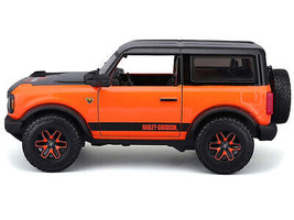 2021 Ford Bronco Badlands Orange Black Harley Davidson H-D Custom Series 1/24 Di - £33.15 GBP