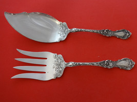 Floral by Wallace Plate Silverplate Fish Serving Set 2pc - $246.51