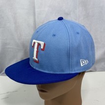 Texas Rangers New Era OnField Authentic Collection 59FIFTY Fitted Hat Light Blue - £21.83 GBP