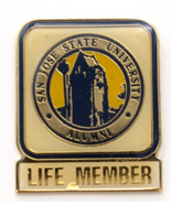 San Jose State University Alumni Life Member Pin CA SJSU VTG Lapel Colle... - $18.02 CAD