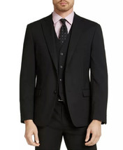 ALFANI Men&#39;s Regular -Fit Black Stretch Solid Separate Suit Jacket 46R New $360 - £71.65 GBP