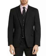 ALFANI Men&#39;s Regular -Fit Black Stretch Solid Separate Suit Jacket 46R N... - $89.09