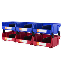 VEVOR Hanging Stackable Storage Organizer Bin, (11 x 11 x 5 inch), 6-Pack - $30.99