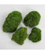 6&quot;-12&quot; Pack of 4 large Artificial Moss rocks Moss stone For fake greener... - $27.97 CAD