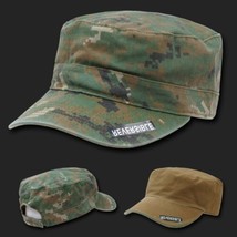 Woodland Digital Reversible Flat Top Camo Cadet Hat Cap - £27.96 GBP