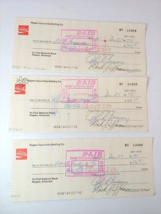 1975 Coca Cola Rogers Arkansas Bottling Co Payroll Check lot - £14.83 GBP