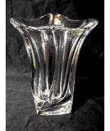 Vintage Royales De Champagne 8.5” Twist Crystal Vase France - Acid Etch ... - €55,57 EUR