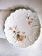 Vintage Ruffled Plate with Gold Trim, Hand Painted, Weimar - $15.84