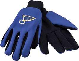 St. Louis Blues NHL Hockey Blue Utility Grip Work Gloves - £7.98 GBP