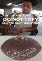 Brent Grimes Tampa Bay Bucs Falcons signed autographed NFL football COA proof - £87.04 GBP