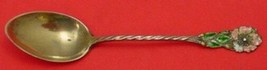 Pattern Unknown by Gorham Sterling Silver Demitasse Spoon GW Twisted w/Flower 4&quot; - $58.41