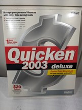 Quicken 2003 Deluxe software CD-ROM disc program Intuit Windows 95/98/20... - $72.00