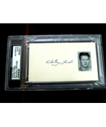 WHITEY FORD 1961 WSC &amp; WS MVP HOF YANKEES SIGNED AUTO 1960&#39;S INDEX CARD ... - £156.79 GBP