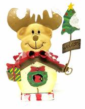 Metal Country Birdhouse Ornament 5.5 inches (Reindeer) - £13.68 GBP