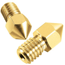 Brass 3D Printer Extruder Nozzles - 0.5mm - 1.75mm PLA - 2 pcs - £5.54 GBP