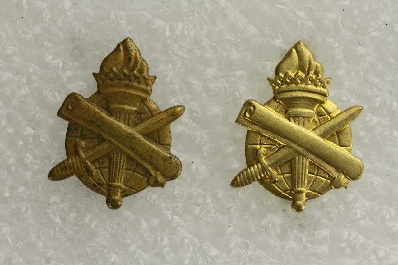 Vintage US Military 2PC Gold Tone Branch Insignia 351st Civil Affairs Co... - $9.68