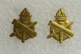 Vintage US Military 2PC Gold Tone Branch Insignia 351st Civil Affairs Co... - $9.68