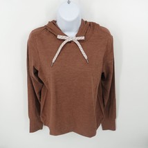 Members Mark Women&#39;s Brown Hooded Shirt Large NWT - £11.67 GBP